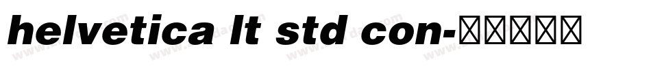 helvetica lt std con字体转换